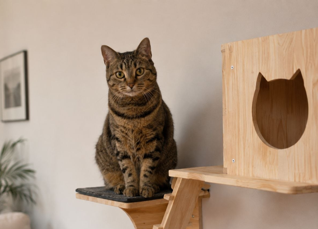 Arrampicatoio da parete componibile per gatti